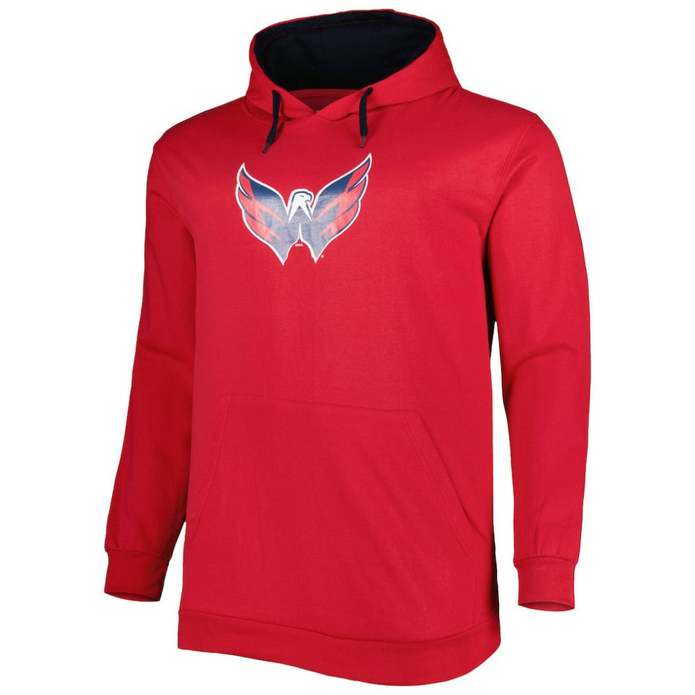 NHL Red Washington Capitals Big & Tall Fleece Pullover Hoodie