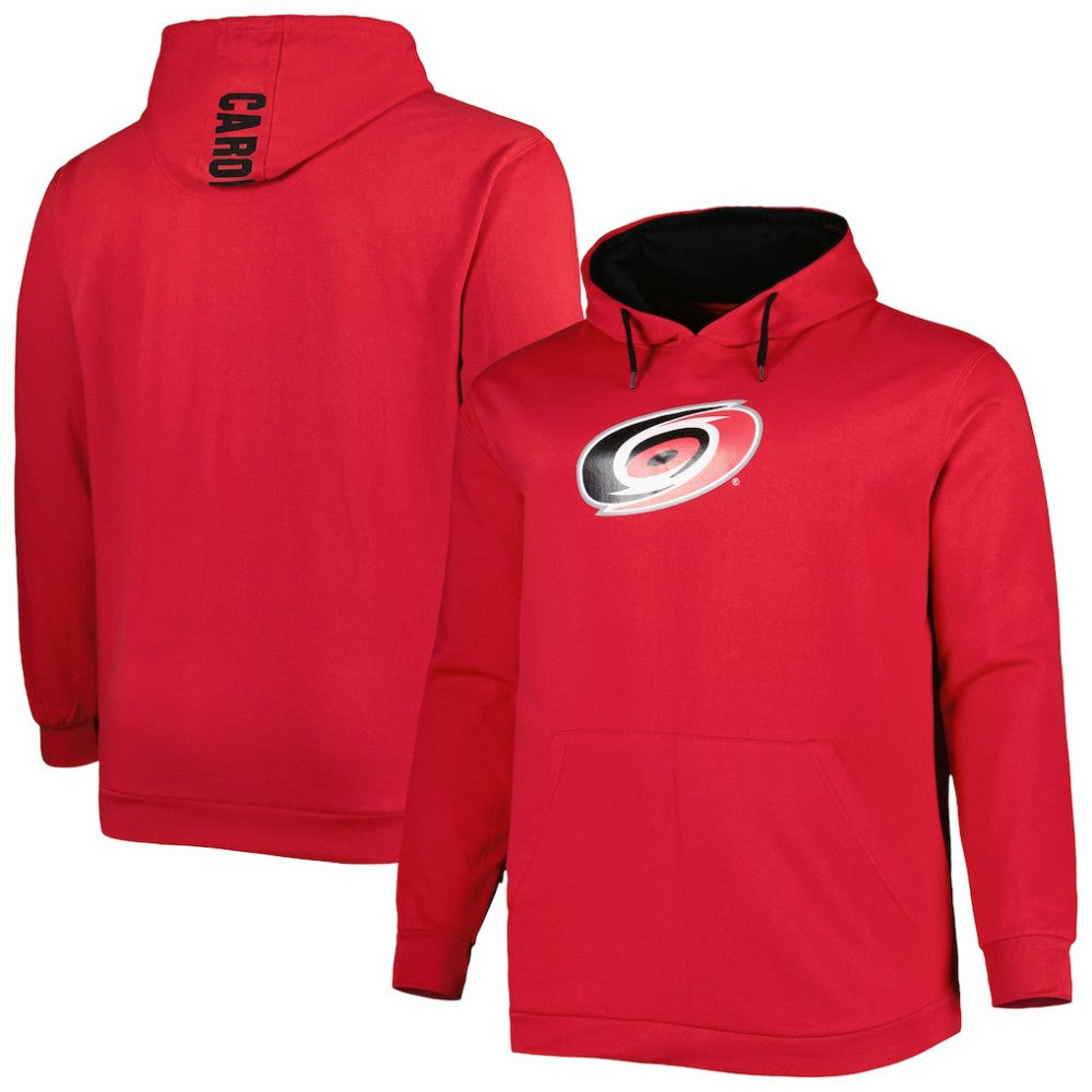 NHL Red Carolina Hurricanes Big & Tall Fleece Pullover Hoodie