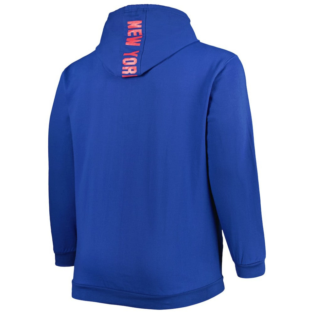 NHL Blue New York Rangers Big & Tall Fleece Pullover Hoodie