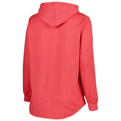 NHL Heather Red Washington Capitals Women's Plus Size Fleece Pullover Hoodie