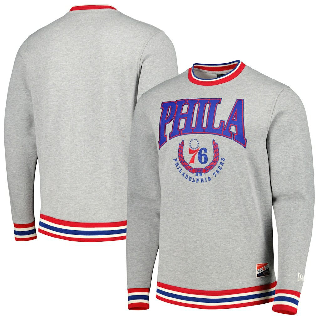 NBA Philadelphia 76ers Unisex Vintage Throwback Crew Sweatshirt