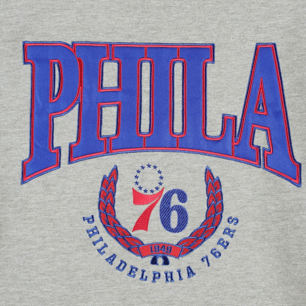 NBA Philadelphia 76ers Unisex Vintage Throwback Crew Sweatshirt