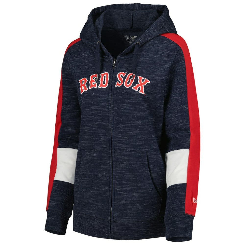 MLB Boston Red Sox New Era Women's Colorblock Full-Zip Hoodie