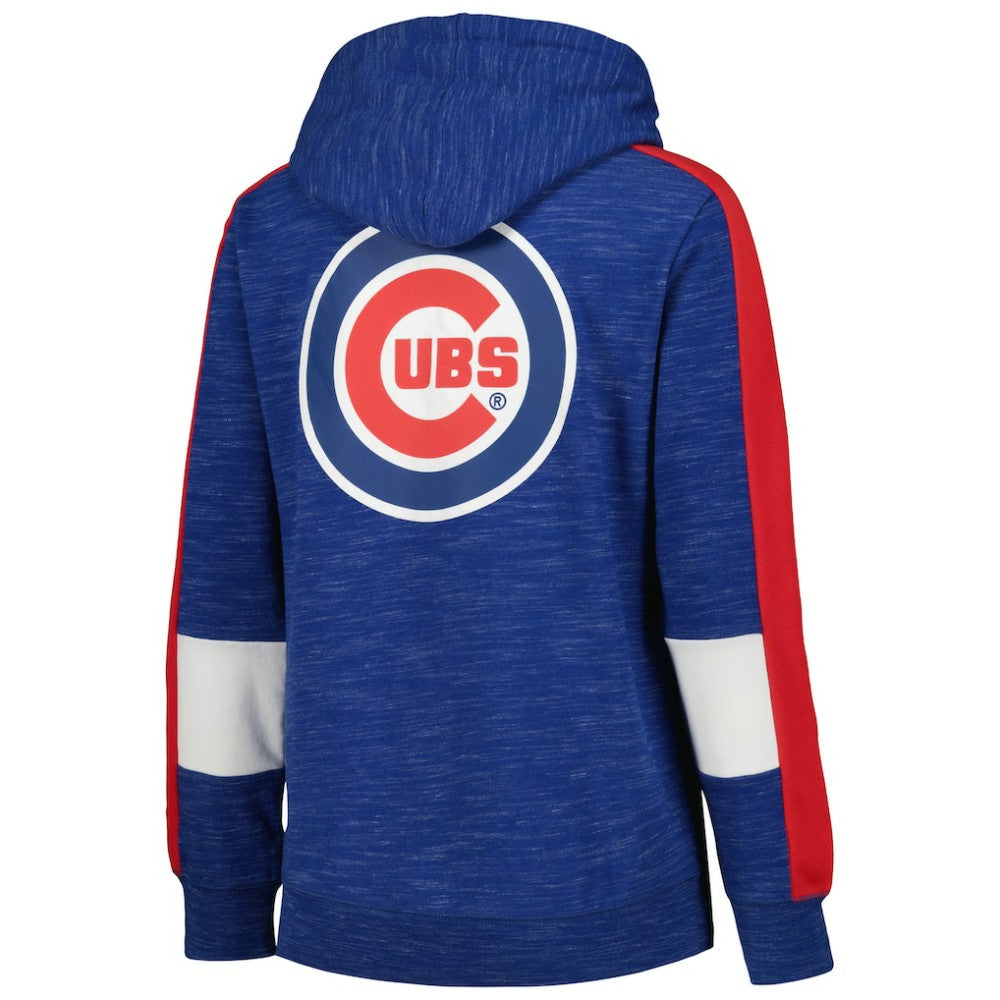 MLB Chicago Cubs New Era Women's Colorblock Full-Zip Hoodie