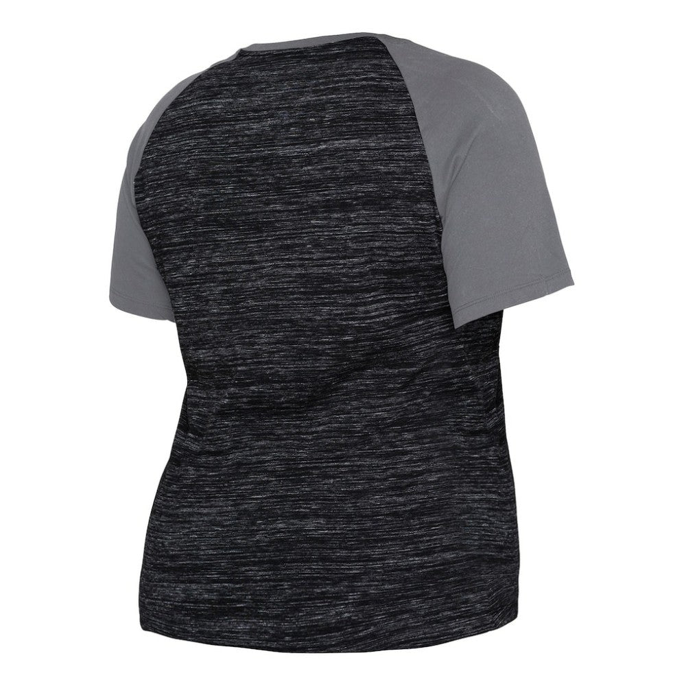 MLB Chicago White Sox New Era Women's Plus Size Space Dye Raglan V-Neck T-Shirt