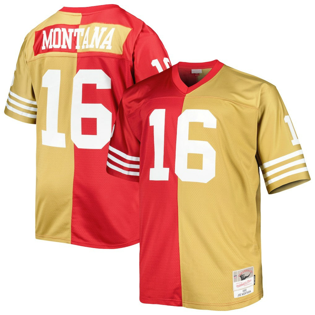 Joe Montana  Big & Tall Split Legacy Retired Player Replica Jersey - San Francisco 49ers