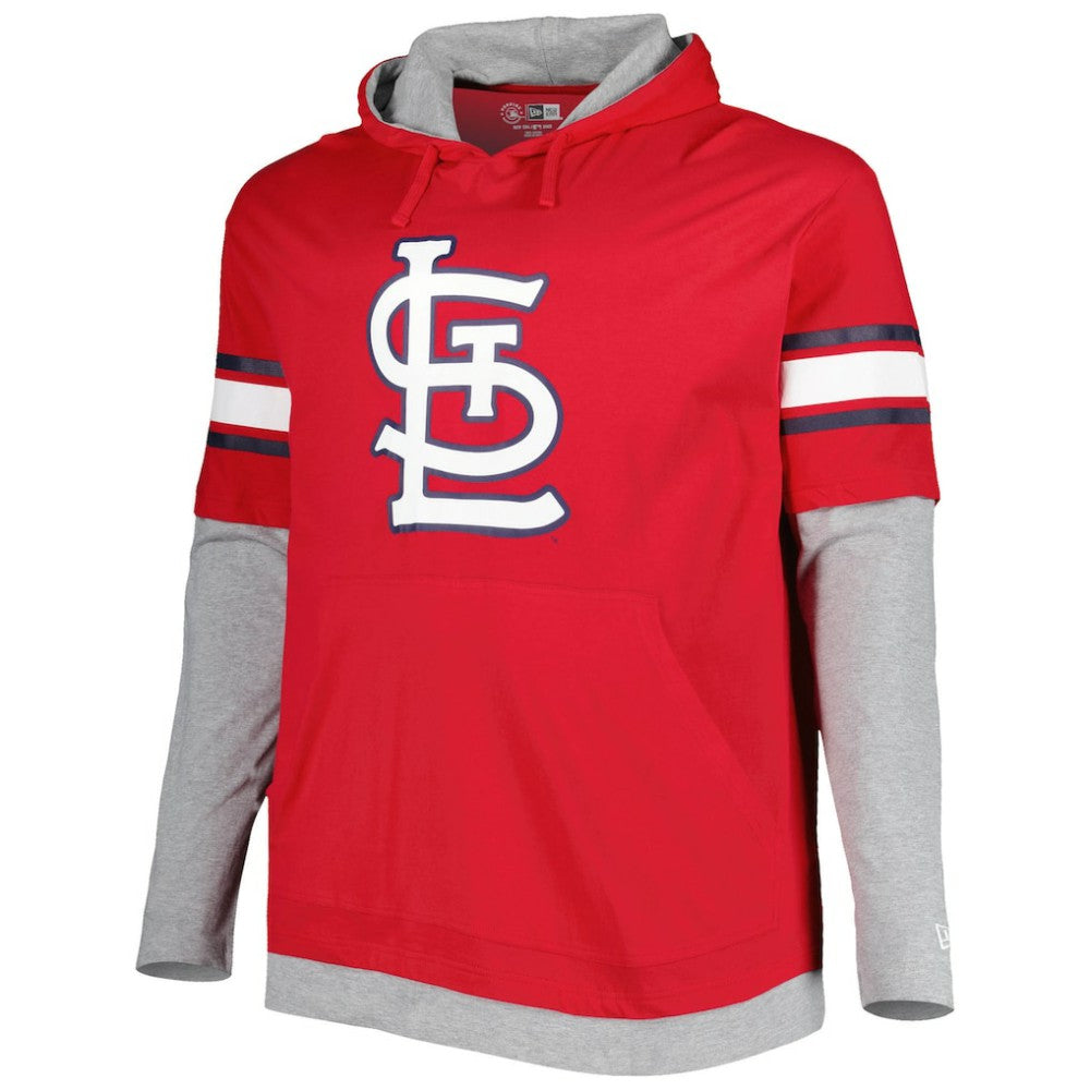 MLB St. Louis Cardinals New Era Big & Tall Twofer Pullover Hoodie
