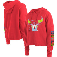 NBA Chicago Bulls Women's Color Pack Cropped Top Pullover Hoodie