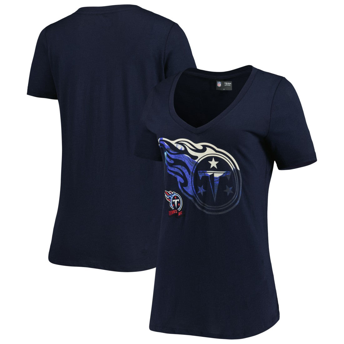 Women's Ink Dye Sideline V-Neck T-Shirt - Tennessee Titans