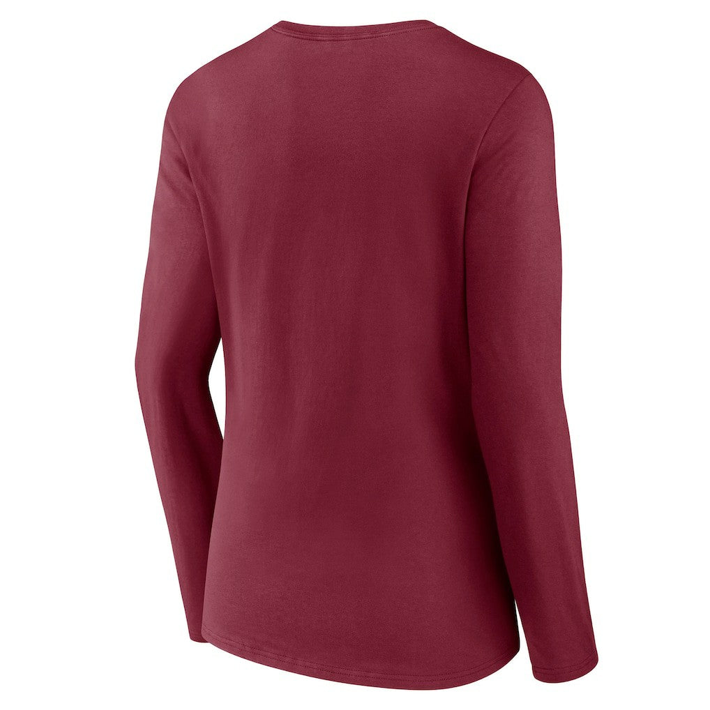 Women's Hometown Sweep Long Sleeve V-Neck T-Shirt - Washington Commanders