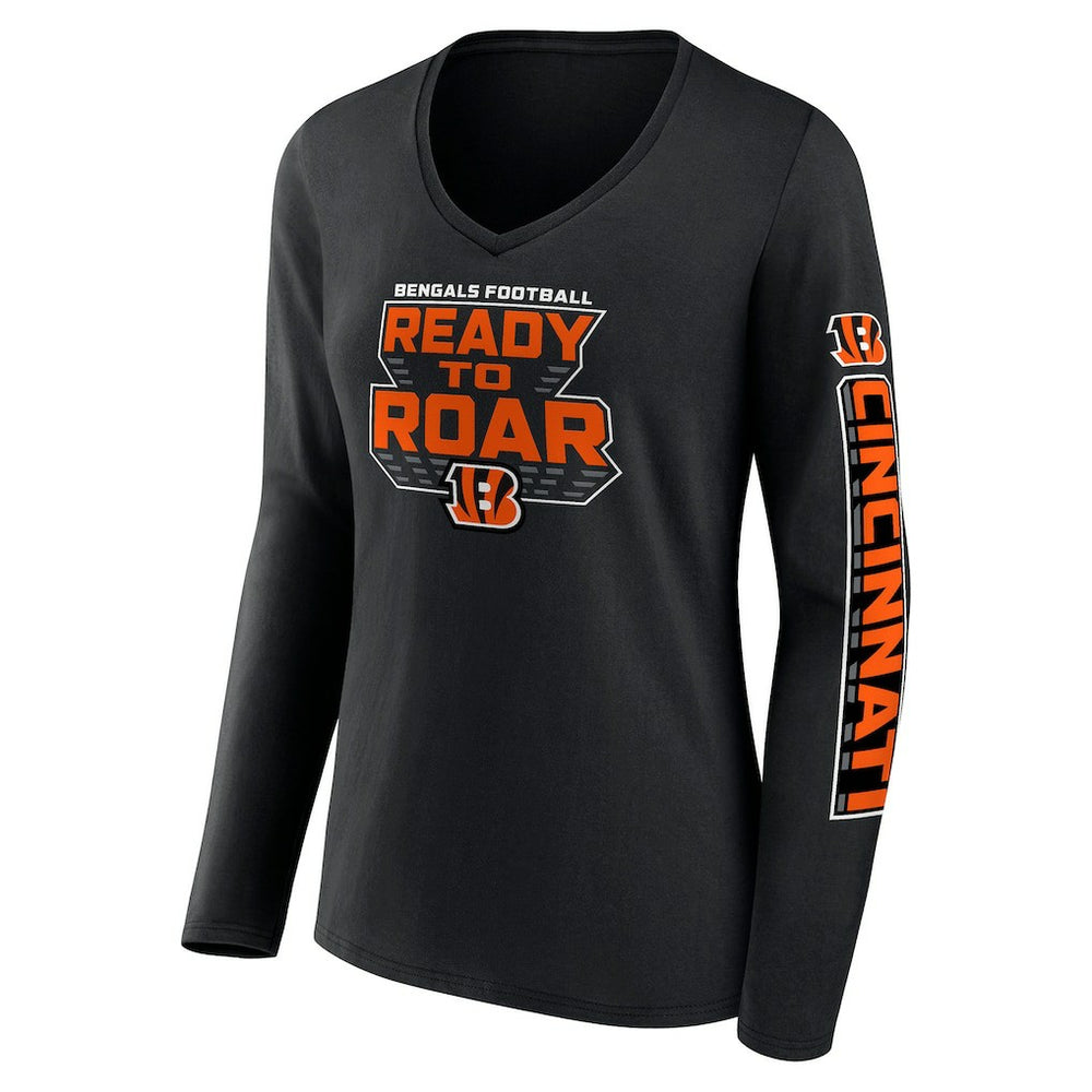 Women's Hometown Sweep Long Sleeve V-Neck T-Shirt - Cincinnati Bengals