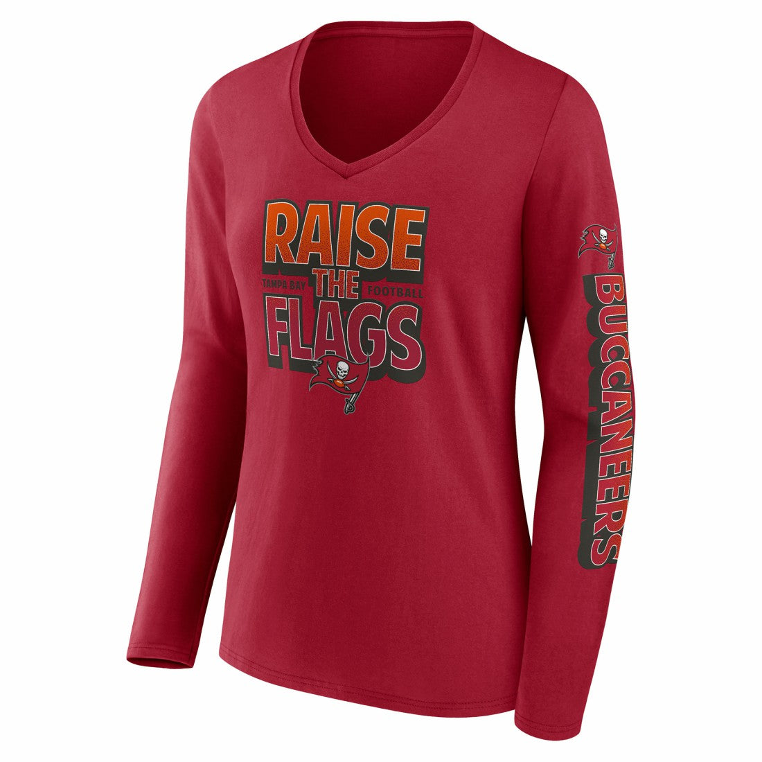 Women's Hometown Sweep Long Sleeve V-Neck T-Shirt - Tampa Bay Buccaneers