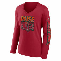 Women's Hometown Sweep Long Sleeve V-Neck T-Shirt - Tampa Bay Buccaneers