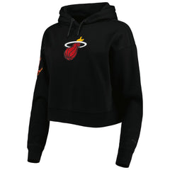 NBA Miami Heat Pro Standard Women's Classic Fleece Cropped Pullover Hoodie