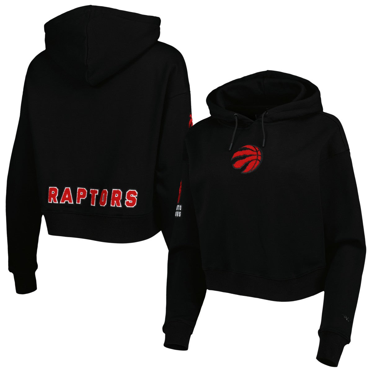 NBA Toronto Raptors Pro Standard Women's Classic Fleece Cropped Pullover Hoodie