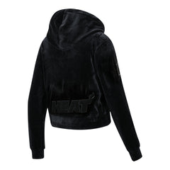 NBA Miami Heat Pro Standard Women's Triple Black Velour Full-Zip Hoodie cheap