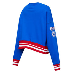 NBA Philadelphia 76ers Pro Standard Women's Mash Up Pullover Sweatshirt