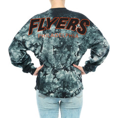 NHL Black Philadelphia Flyers Fanatics Women's Crystal-Dye Long Sleeve T-Shirt