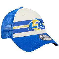 Team Stripe Trucker 9FORTY Snapback Hat - Los Angeles Rams
