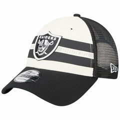 Team Stripe Trucker 9FORTY Snapback Hat - Las Vegas Raiders