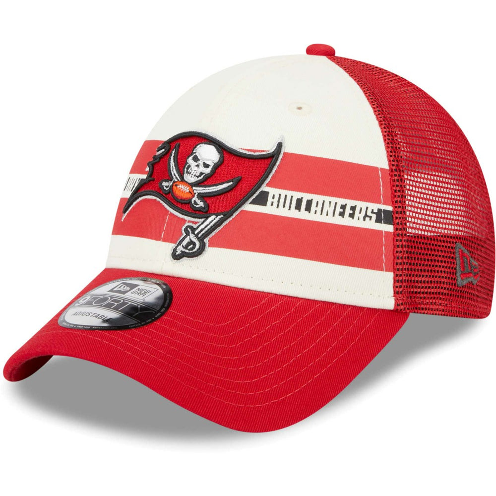 Team Stripe Trucker 9FORTY Snapback Hat - Tampa Bay Buccaneers