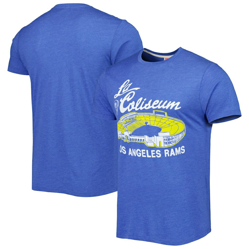Homage Stadium Tri-Blend T-Shirt - Los Angeles Rams