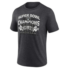 Hometown Old-Fashioned Super Bowl XVIII s Tri-Blend T-Shirt - Las Vegas Raiders