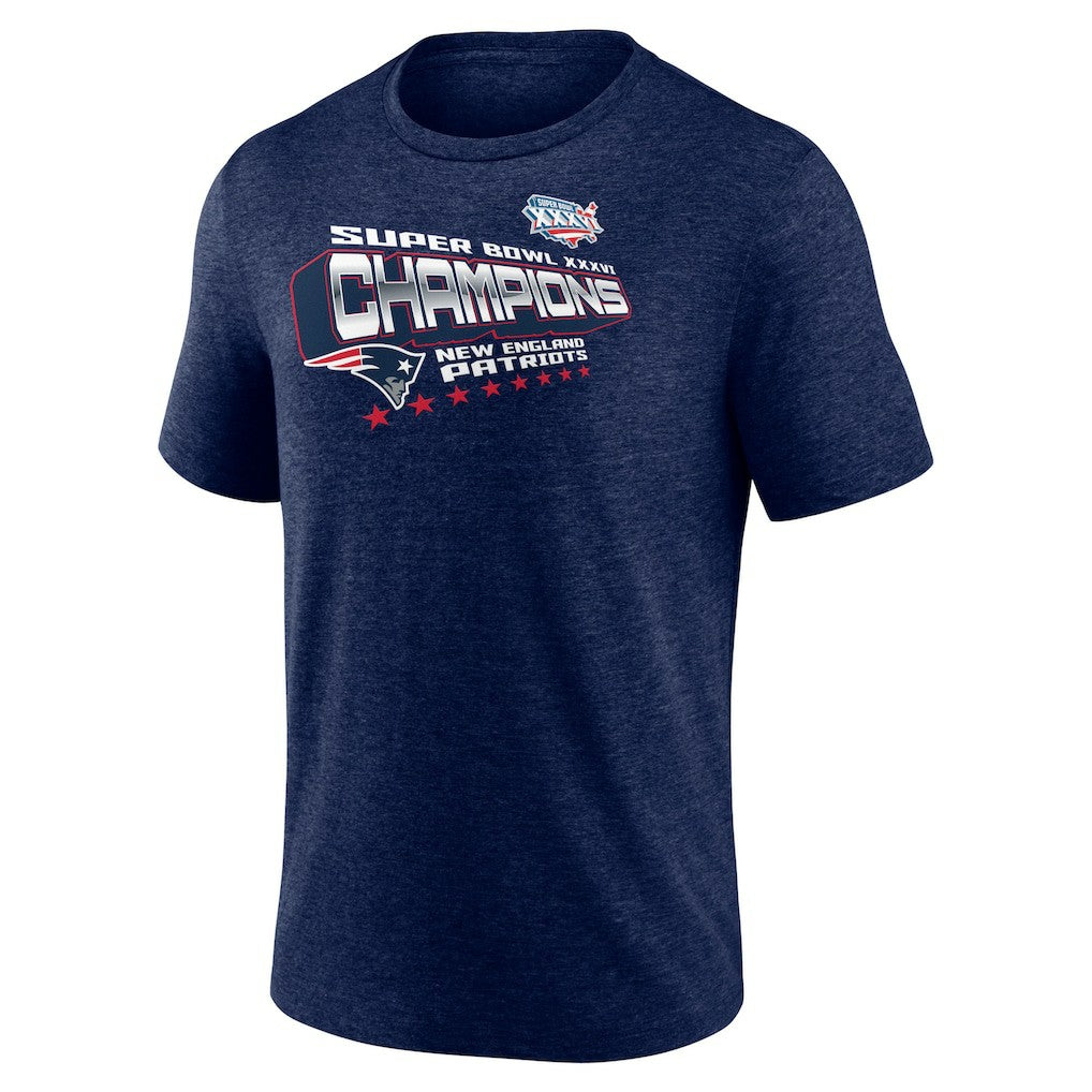 Hometown Old-Fashioned Super Bowl XXXVI s Tri-Blend T-Shirt - New England Patriots