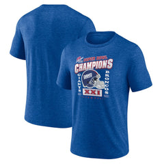 Hometown Old-Fashioned Super Bowl XXI s Tri-Blend T-Shirt - New York Giants