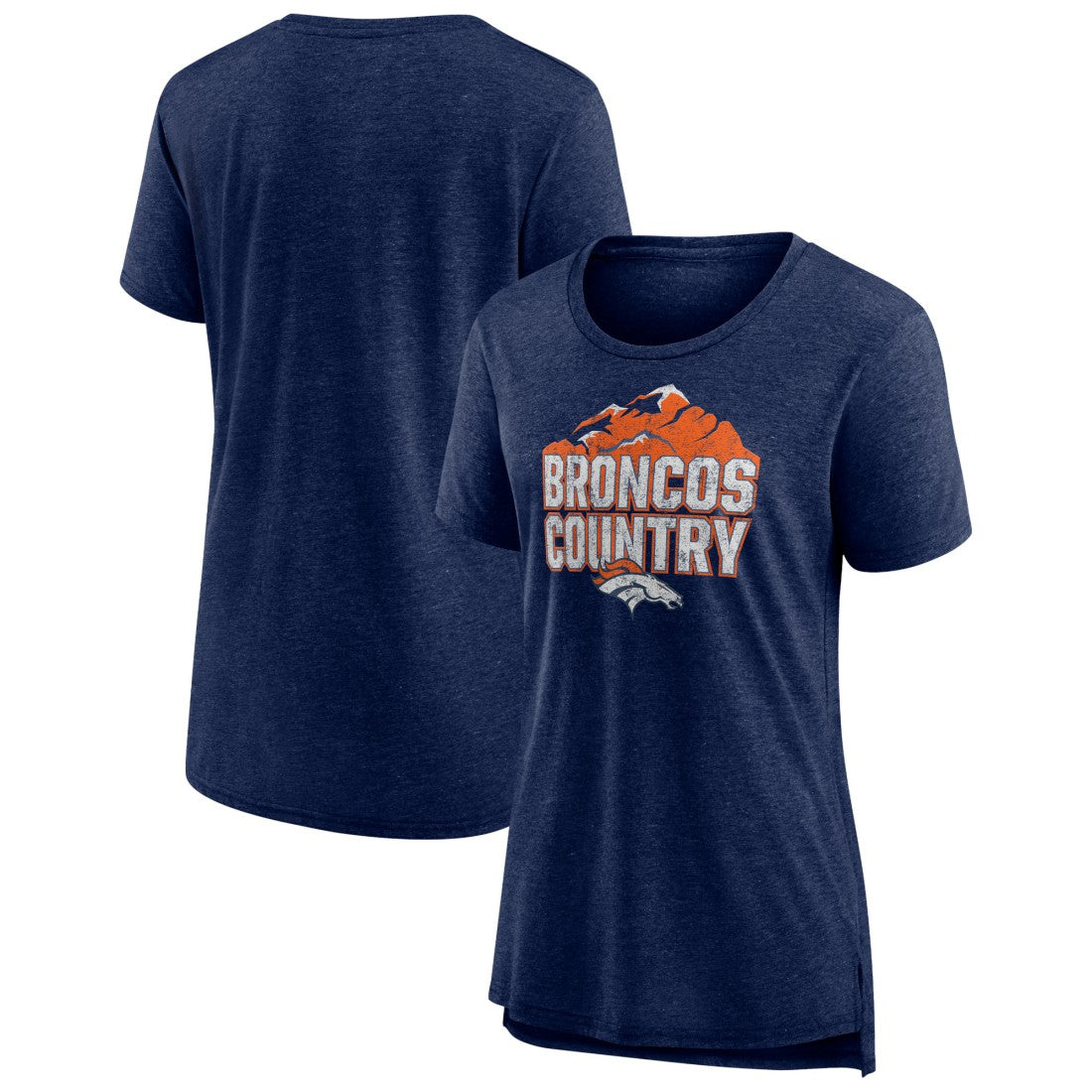 Women's Hometown First Down Tri-Blend T-Shirt - Denver Broncos
