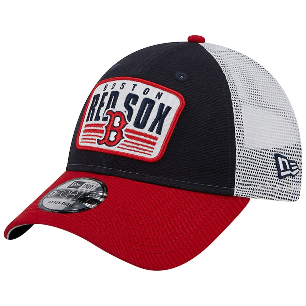 MLB Boston Red Sox New Era Two-Tone Patch 9FORTY Snapback Hat