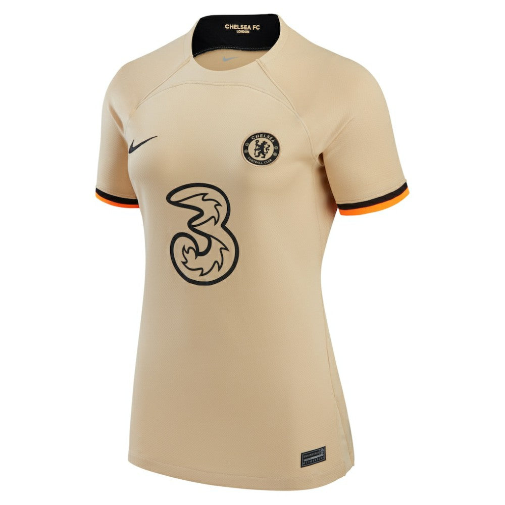 Chelsea Women's 2022/23 Third Replica Jersey - Nike Gold