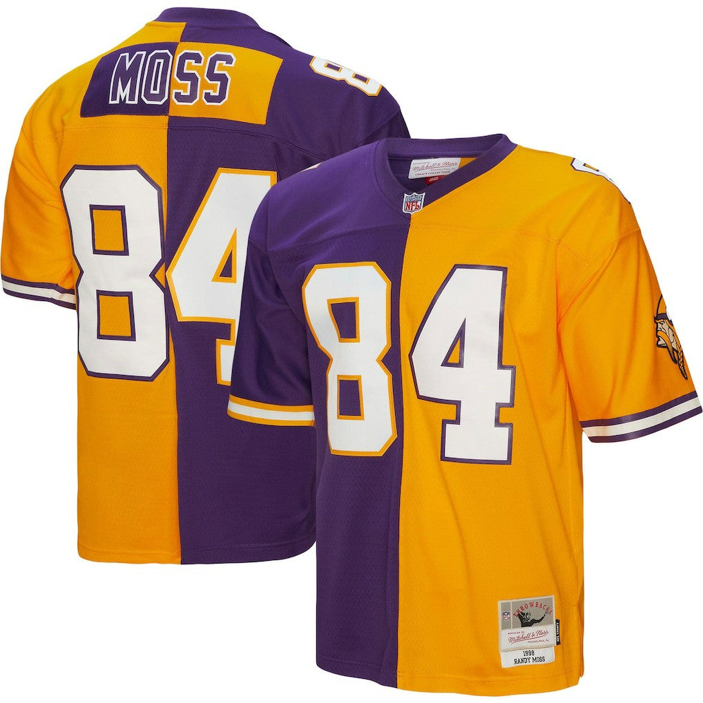 Randy Moss  1998 Split Legacy Replica Jersey - Minnesota Vikings
