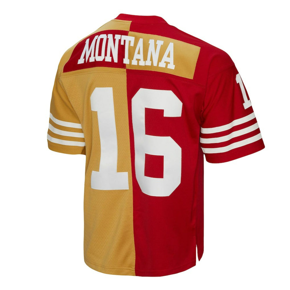 Joe Montana  1990 Split Legacy Replica Jersey - San Francisco 49ers