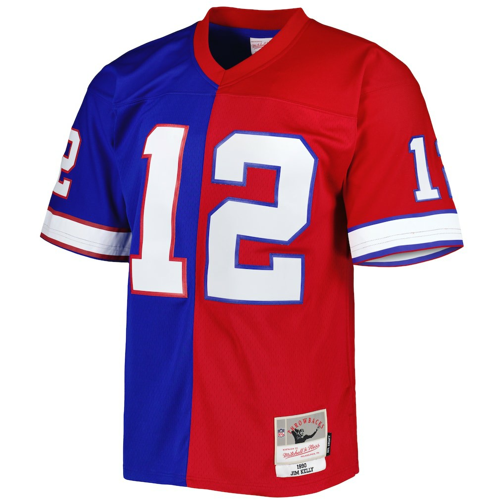 Jim Kelly  1990 Split Legacy Replica Jersey - Buffalo Bills