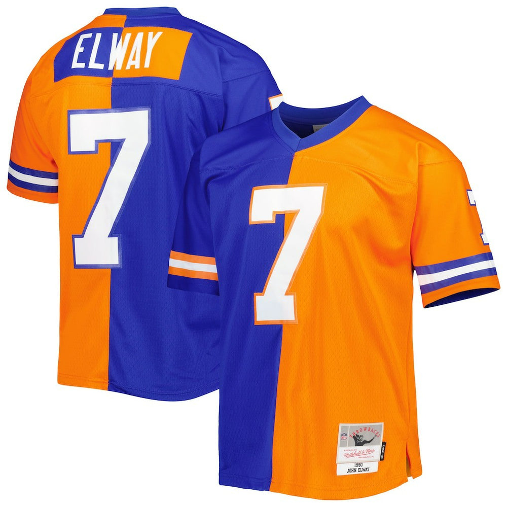 John Elway  1990 Split Legacy Replica Jersey - Denver Broncos
