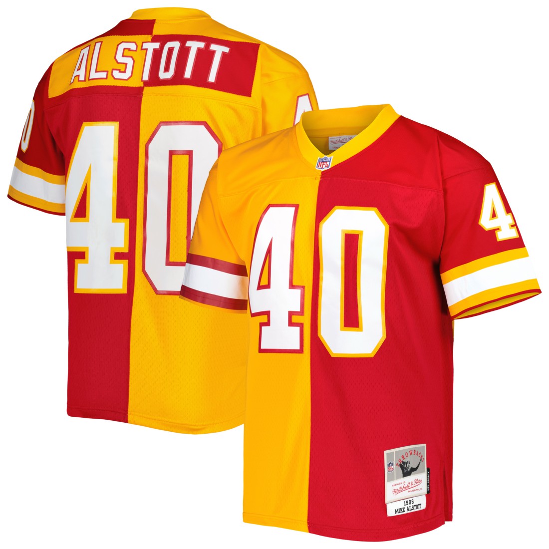 Mike Alstott  1996 Split Legacy Replica Jersey - Tampa Bay Buccaneers
