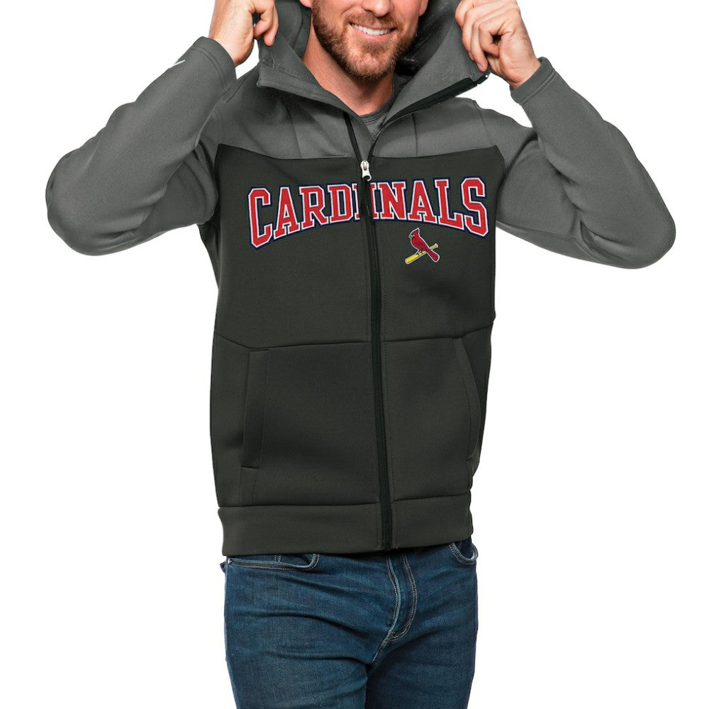 MLB St. Louis Cardinals Antigua Wordmark Protect Full-Zip Hoodie