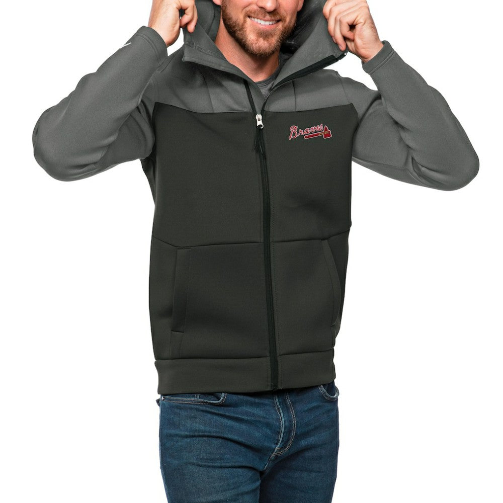 MLB Atlanta Braves Antigua Protect Full-Zip Hoodie