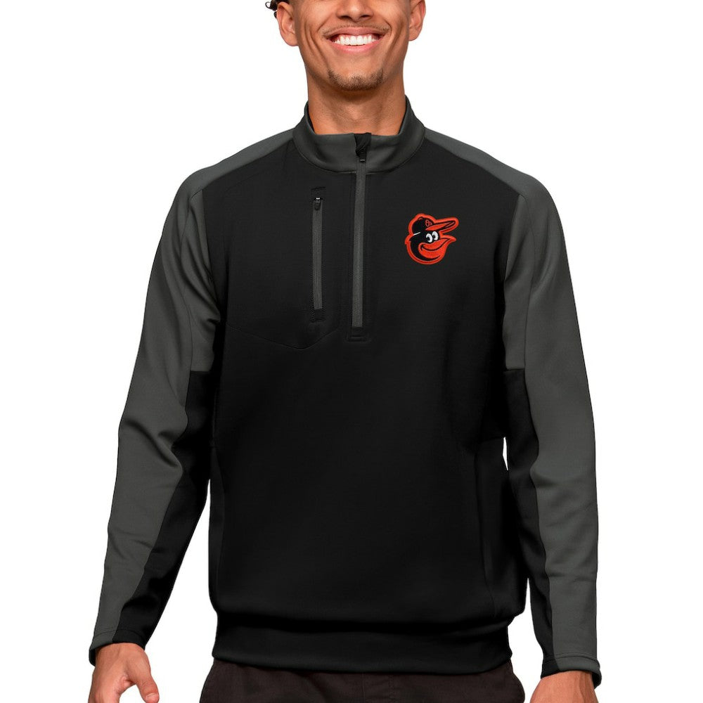 MLB Baltimore Orioles Antigua Team Quarter-Zip Pullover Top
