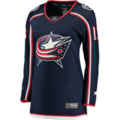 NHL Navy Johnny Gaudreau Columbus Blue Jackets Fanatics Women's Breakaway Player Jersey