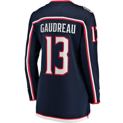 NHL Navy Johnny Gaudreau Columbus Blue Jackets Fanatics Women's Breakaway Player Jersey
