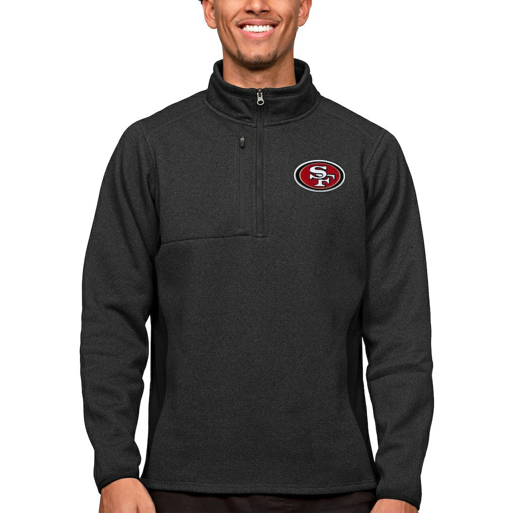 Antigua Course Quarter-Zip Pullover Top - San Francisco 49ers