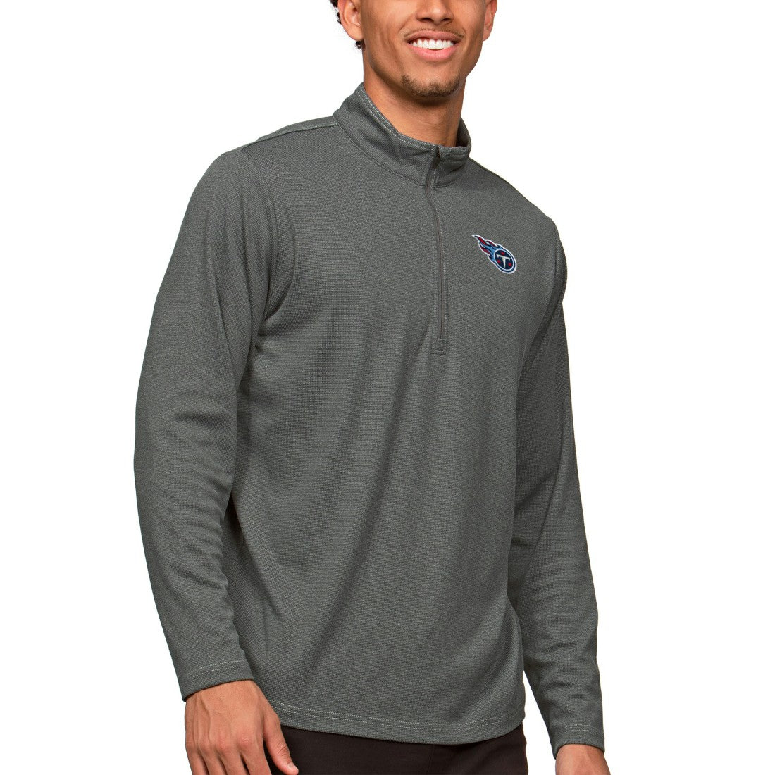 Antigua Epic Quarter-Zip Pullover Top - Tennessee Titans
