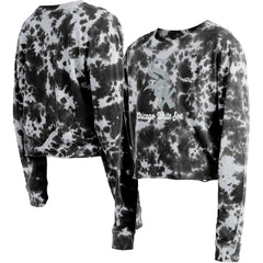 MLB Chicago White Sox New Era Women's Tie-Dye Cropped Long Sleeve T-Shirt