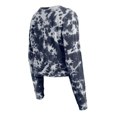 MLB Washington Nationals New Era Women's Tie-Dye Cropped Long Sleeve T-Shirt