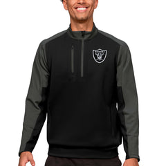 Antigua Team Quarter-Zip Pullover Top - Las Vegas Raiders