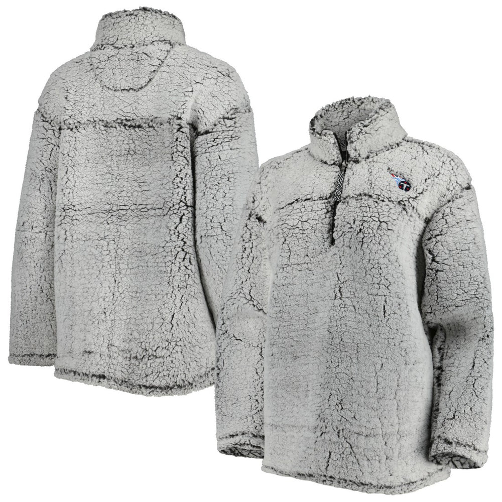 G-III 4Her by Carl Banks Women's Sherpa Quarter-Zip Jacket - Tennessee Titans