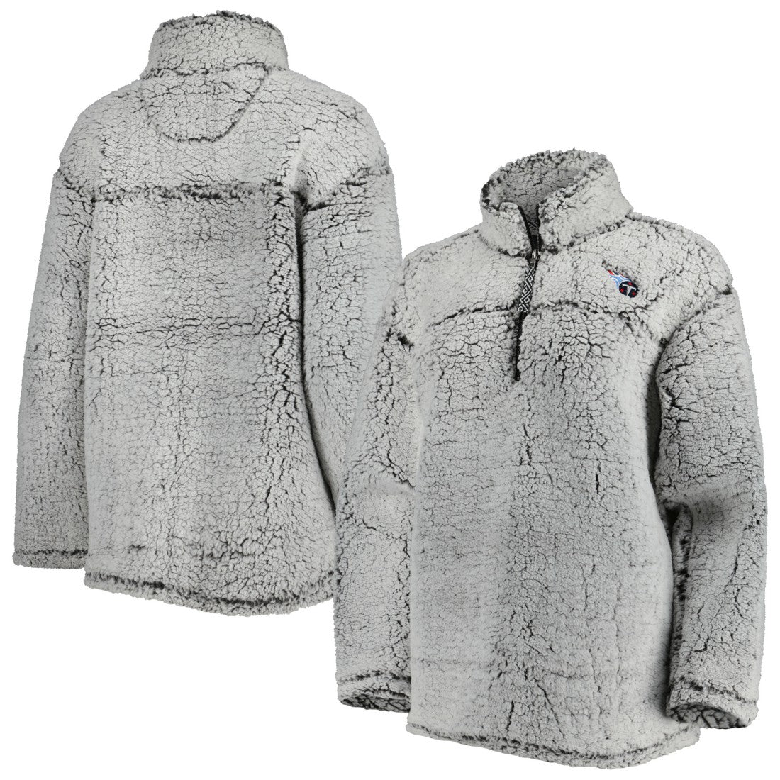G-III 4Her by Carl Banks Women's Sherpa Quarter-Zip Jacket - Tennessee Titans