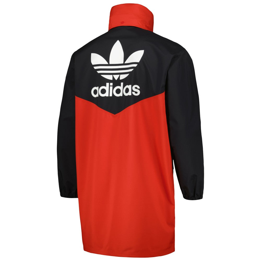 Manchester United Originals Hoodie Full-Zip Bench Jacket - Adidas Red/Black